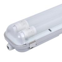 10x LED TL Armatuur 150 cm - 6000K Daglicht wit - 2x24 Watt - IP65 Waterdicht - thumbnail