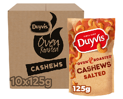 Duyvis dry roasted cashews (10x 125gr)