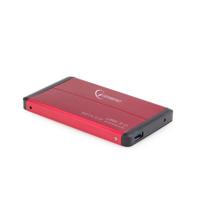 Gembird EE2-U3S-2-R HDD Enclosure 2,5 inch rood opbergdoos - opbergdozen (2,5 inch, SATA, 3.0 (3,1 Gen 1), HDD-behuizing, rood, aluminium) - thumbnail