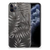 Apple iPhone 11 Pro Max | TPU Case | Leaves Grey - thumbnail