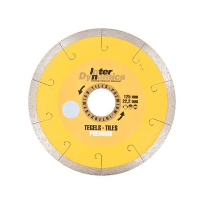 Inter Dynamics Diamantzaag Tegels Premium 125x22,2mm - 331125 Inter Dynamics Diamantzaag Tegels Premium 125x22,2mm - 331125