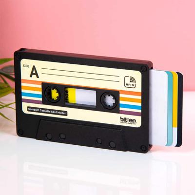 Cassettebandje kaarthouder - Zwart Cassettebandje kaarthouder - Zwart