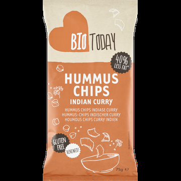 BioToday Hummus Chips Indiase Curry 75 g bij Jumbo