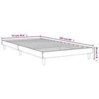 Bedframe zonder matras bewerkt hout bruin eikenkleur 90x200 cm - thumbnail