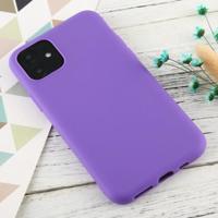 Voor iPhone 11 Candy Color TPU case (paars) - thumbnail