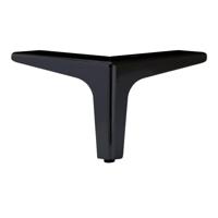 Stalen meubelpoot zwart hoek 13,5 bij 13,5 cm en hoogte 10 cm - thumbnail