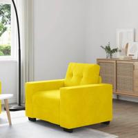 Sofastoel Geel 60 cm Fluweel - thumbnail