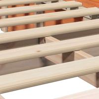 Bedframe met opslag Wasbruin 100 x 200 cm Massief grenenhout - thumbnail