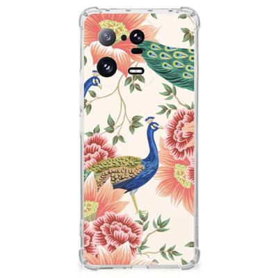 Case Anti-shock voor Xiaomi 13 Pro Pink Peacock Case Anti-shock voor Xiaomi 13 Pro Pink Peacock