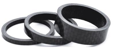 Ergotec Balhoofd spacerset 1-1/8" (ø28.6) 3-delig 3/5/10mm carbon