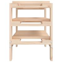 Wijnrek 61,5x30x42 cm massief grenenhout bruin - thumbnail