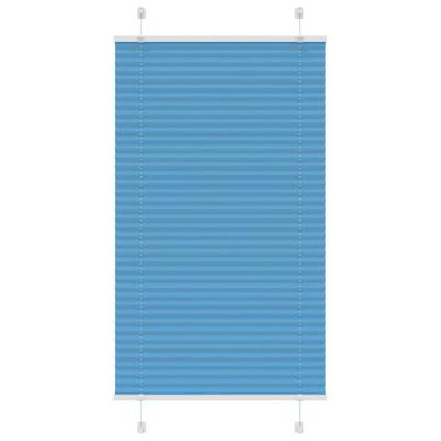 VidaXL Plissé rolgordijn 80x150 cm stofbreedte 79,4 cm polyester blauw VidaXL Plissé rolgordijn 80x150 cm stofbreedte 79,4 cm polyester blauw