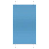 VidaXL Plissé rolgordijn 80x150 cm stofbreedte 79,4 cm polyester blauw - thumbnail