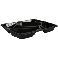 Schaal | cateringschaal | 6-vaks | gerecycled PET | 320x265x40mm | zwart | 100 stuks - thumbnail