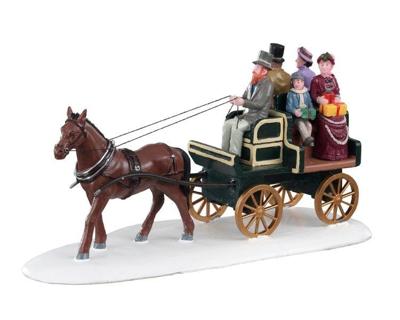 Jaunting car kerstfiguur LEMAX - Lemax