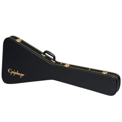 Epiphone Kirk Hammett 1979 Flying V Ebony elektrische gitaar met hard case - thumbnail
