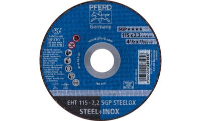 PFERD TOOLS EHT 115-2,2 SGP STEELOX 61330422 Doorslijpschijf recht 115 mm 25 stuk(s) RVS, Staal PFERD TOOLS EHT 115-2,2 SGP STEELOX 61330422 Doorslijpschijf recht 115 mm 25 stuk(s) RVS, Staal