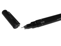 Fineliner Uni-ball Pin 0.5mm zwart | 12 stuks - thumbnail