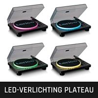 Lenco Platenspeler met PC-codering, luidsprekers en verlichting - LS-50LEDBK - thumbnail