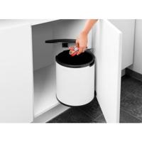 Brabantia pedaalemmer 15L inbouw wit - thumbnail