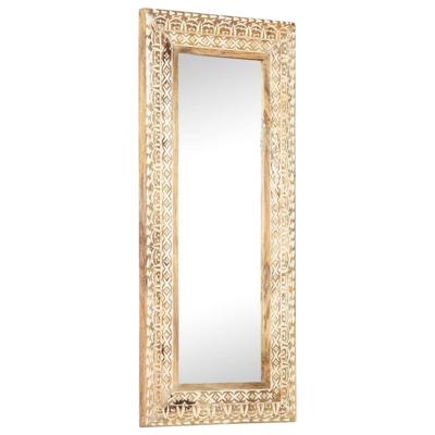VidaXL Spiegel handgesneden 110x50x2,6 cm massief mangohout