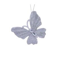 Kerstornament Vlinder Glitter Assorti 1st - thumbnail