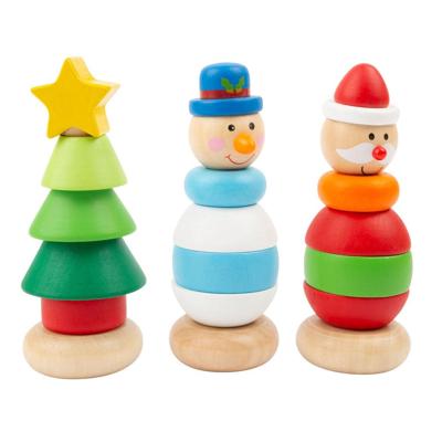 Small Foot - houten stapeltoren kerstfiguur, per stuk Small Foot - houten stapeltoren kerstfiguur, per stuk