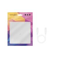 NANOCABLE 10.01.2301-W - USB-C naar USB-C 3A kabel, voor mobiele telefoons, tablets, laptops enz. USB 2.0, laadt tot 3 ampère, mannelijk-mannelijk, wit, 1 meter - thumbnail