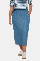 Ulla Popken Rok, A-lijn, elastische band, lyocell - Grote Maten - thumbnail