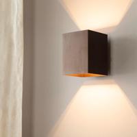 Cometa bronzo s by LUSENZ - Up and downlight - Rechthoekige wandlamp met geborsteld bronzen coating - thumbnail