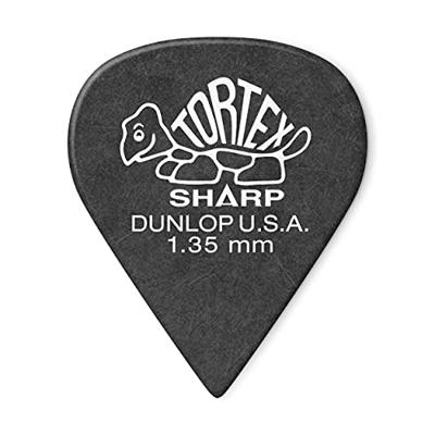 Dunlop 412P135 Tortex Sharp Pick 1.35 mm plectrumset (12 stuks)