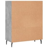 Schappenkast 69,5x32,5x90 cm bewerkt hout betongrijs - thumbnail