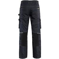Blåkläder Service werkbroek denim 14971141 | Marineblauw/Zwart | Maat 62 - 7330509554845 - thumbnail