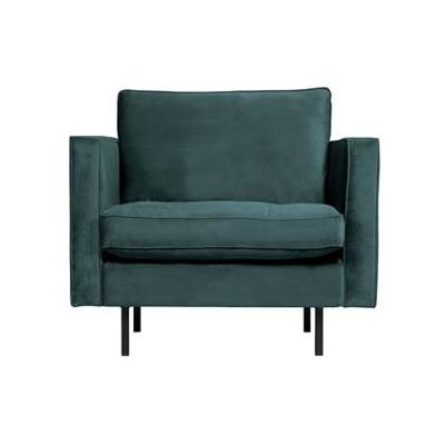 WOOOD Fauteuil 'Rodeo' Velvet, kleur Teal