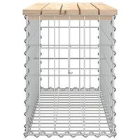 Tuinbank schanskorfontwerp 83x31,5x42 cm massief grenenhout - thumbnail