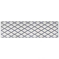 VidaXL Buitenkleed omkeerbaar 80x250 cm marineblauw en wit - thumbnail
