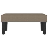 Bankje 70x30x30 cm stof taupe - thumbnail
