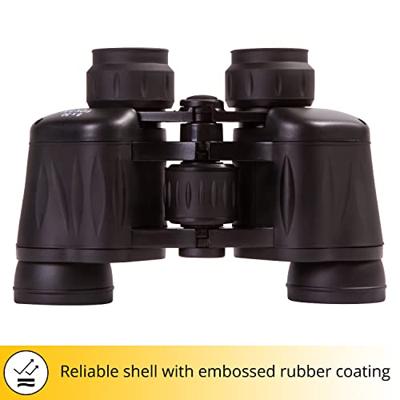 Levenhuk Atom 8x30 Water-Resistant Binoculars with Fully-Coated BK-7 Glass Optics, Strap and Carrying Bag, Adaptable to a Tripod