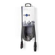 Nedis COTH15220GY30 Xlr-audiokabel Xlr 3-pins Female - 2x Rca Male 3,0 M Grijs - thumbnail