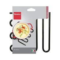 Metaltex Onderzetter 16x16 cm Metaal/Zwart - thumbnail