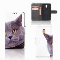 Nokia 3 Telefoonhoesje met Pasjes Kat - thumbnail