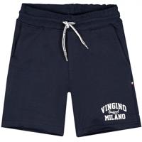 Vingino Essentials sweatshort met logo donkerblauw - thumbnail