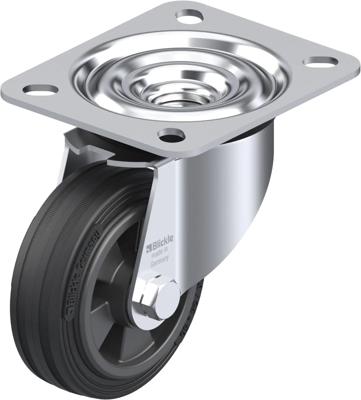 Blickle LE-VPP 80R Zwenkwiel Wieldiameter: 80 mm Draagvermogen (max.): 50 kg 1 stuk(s)