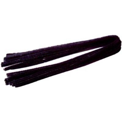 Bouhon chenilledraad zwart, pak van 10 stuks