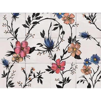Wandtegel Marazzi Rice 45x60 cm Decor Garden A Glans Bianco Marazzi