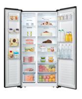 Etna AKV678ZWA Amerikaanse koelkast Zwart - thumbnail