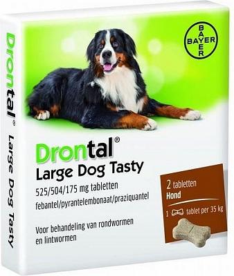 Drontal Large Dog Tasty Ontwormingsmiddel