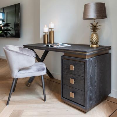 Richmond Bureau 'Hunter' Eiken, kleur Zwart, 150cm