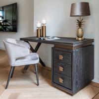 Richmond Bureau 'Hunter' Eiken, kleur Zwart, 150cm - thumbnail