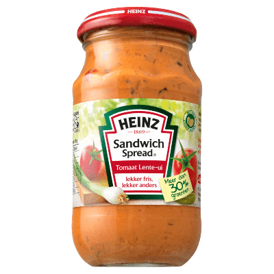 Heinz - Sandwich Spread Tomaat Lente-ui - 8x 303g